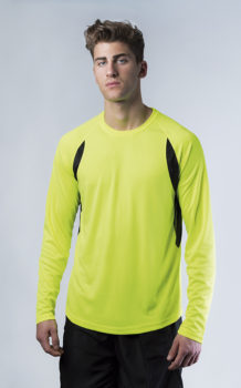 CAMISETA TÉCNICA MANGA LARGA COMBINADA ADULTO