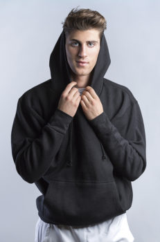 SUDADERA FELPA CAPUCHA CANGURO ADULTO