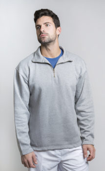 SUDADERA FELPA MEDIA CREMALLERA ADULTO